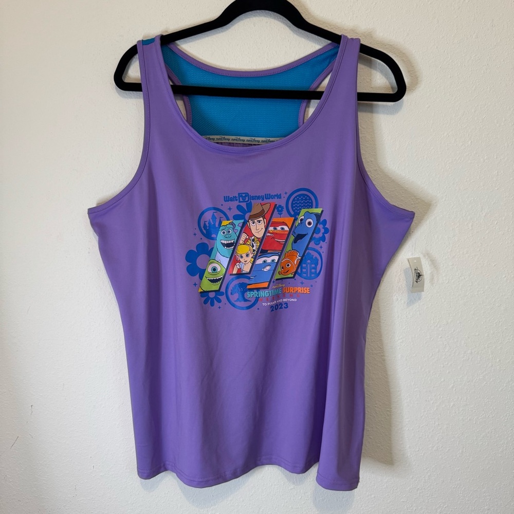 RunDisney Springtime Surprise Pixar Tank Top Women's XL Purple 2023